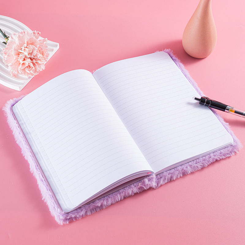 Cute Plush Drinks Student Diary Notebook