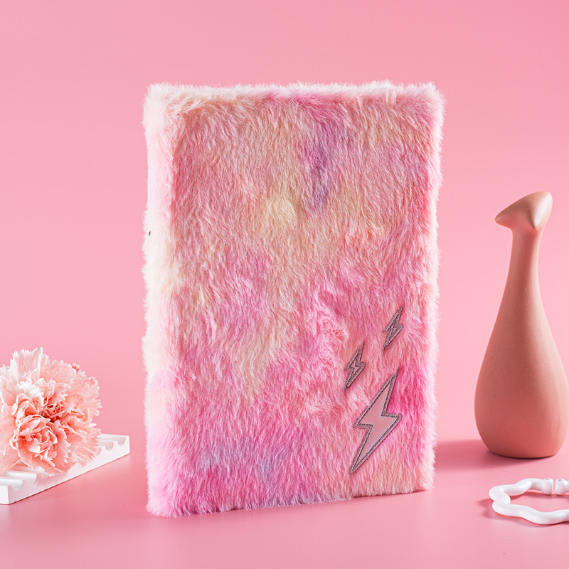 Gradients Plush Cover Lined Notebook