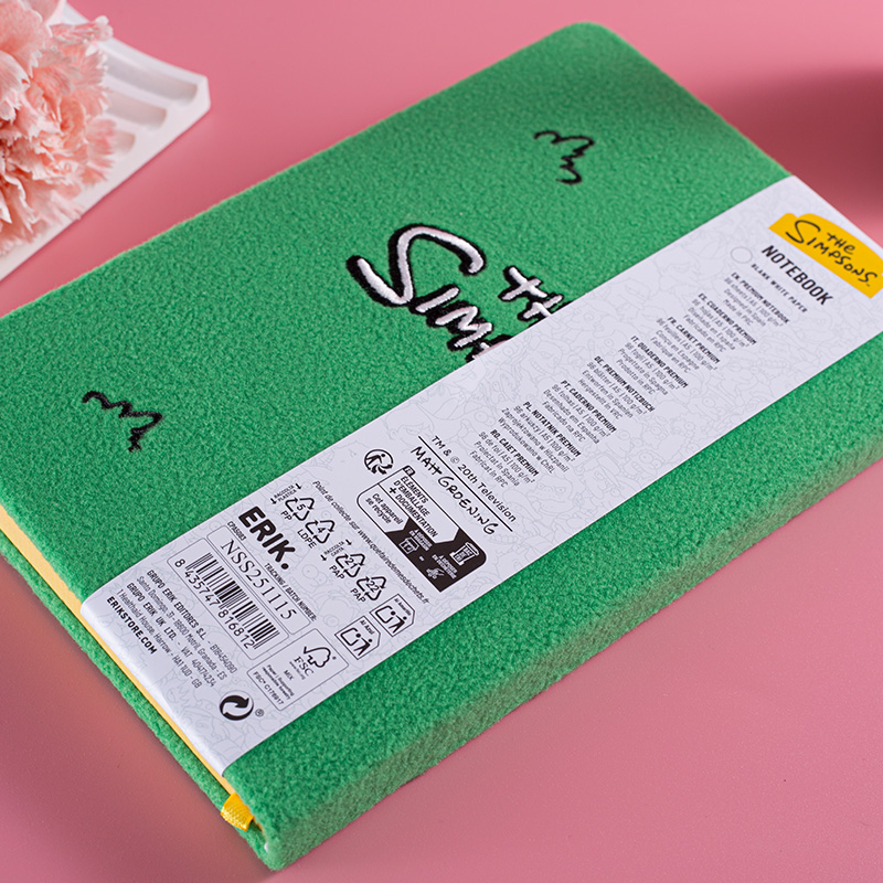 The Simpsons Embroidered  A5 Premium Notebook