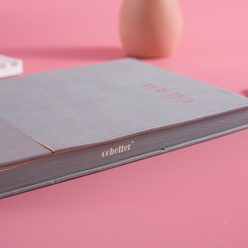 Business Pleated Texture Splicing PU Leather Notebook