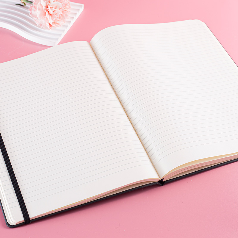 PU Leather Journal Notebook with Elastic Closure