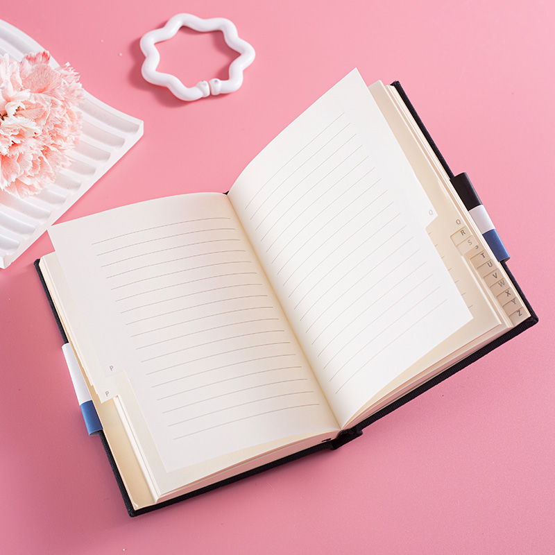 A6 Alphabetical A-Z Index Lined Notebook