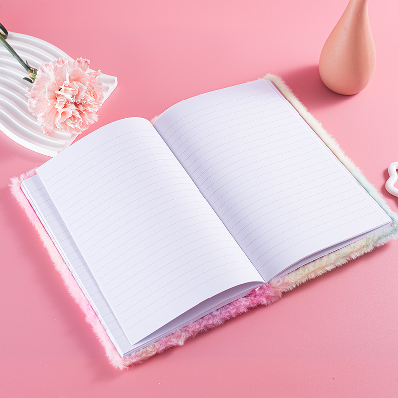 Gradients Plush Cover Lined Notebook