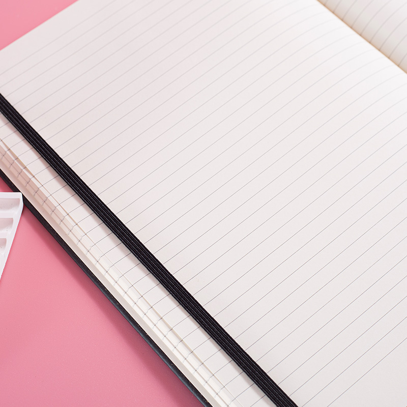 PU Leather Journal Notebook with Elastic Closure