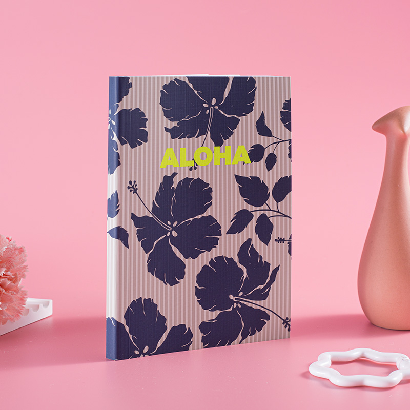 Hibiscus Flower Printing  Journal Notebook