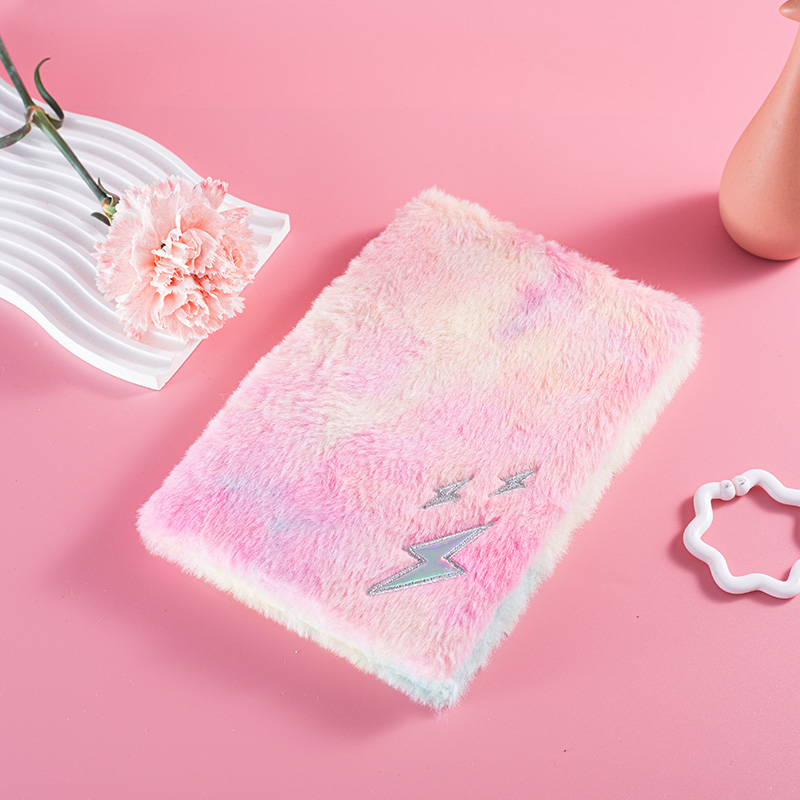 Gradients Plush Cover Lined Notebook