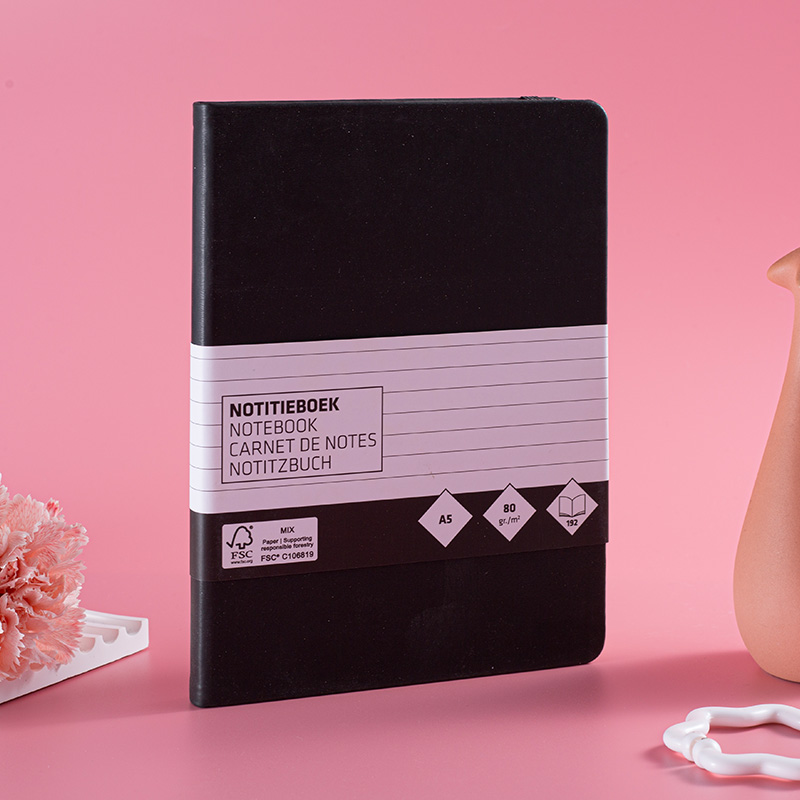 Business Hardcover Journal Notebook with Elastic Strap