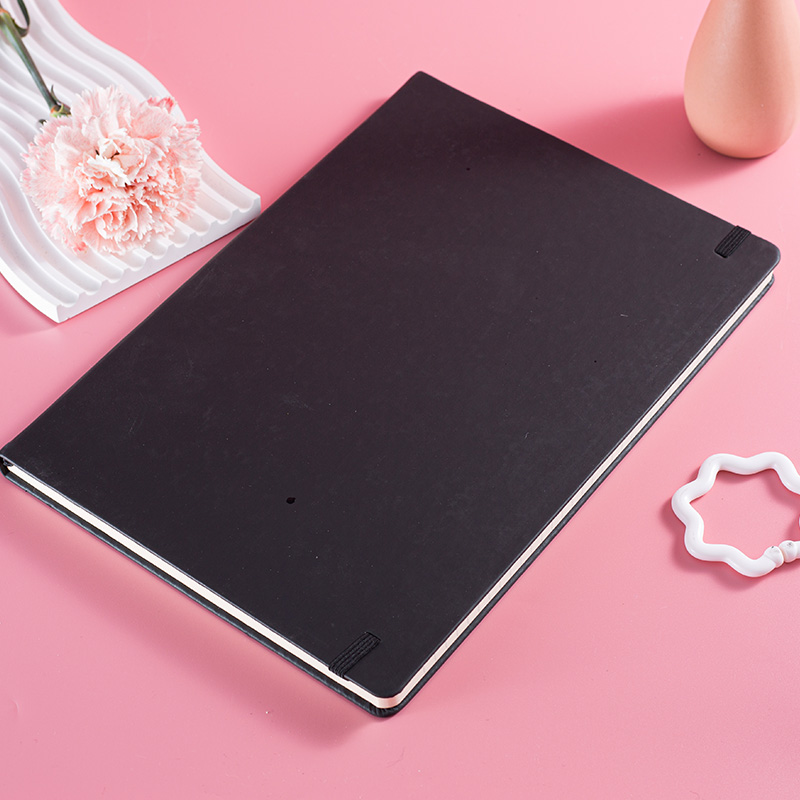 PU Leather Journal Notebook with Elastic Closure