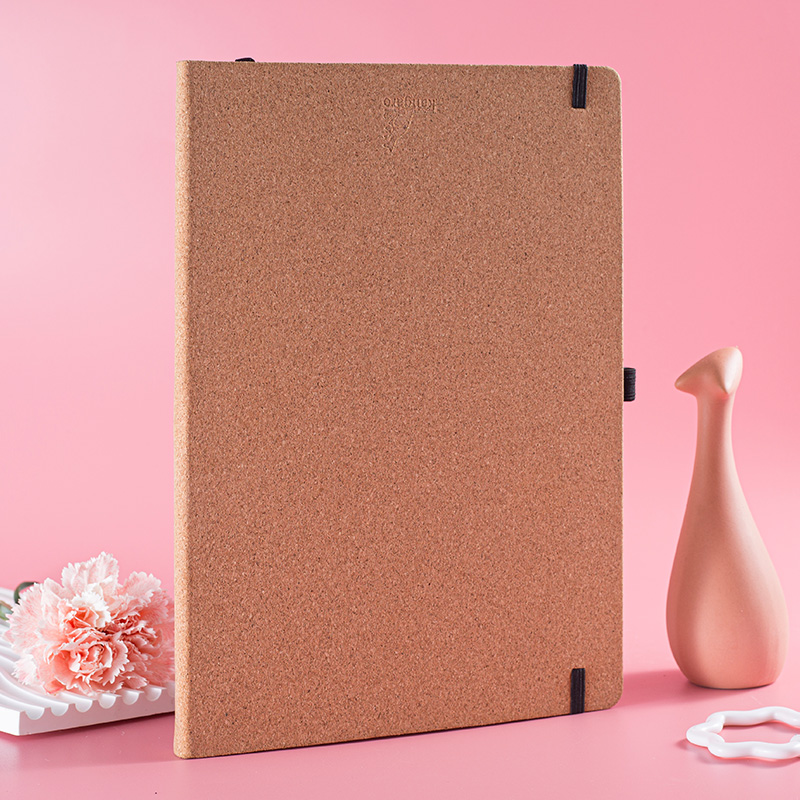 Eco-Friendly Cork Cover Lined  Notebook