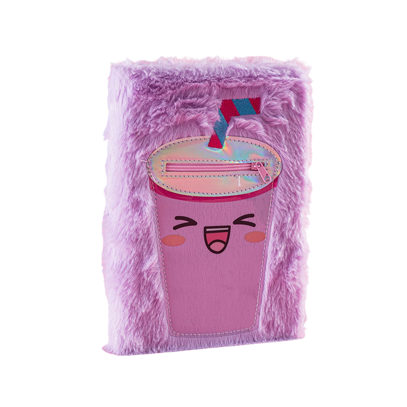 Cute Plush Drinks Student Diary Notebook