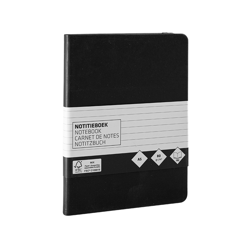 Business Hardcover Journal Notebook with Elastic Strap
