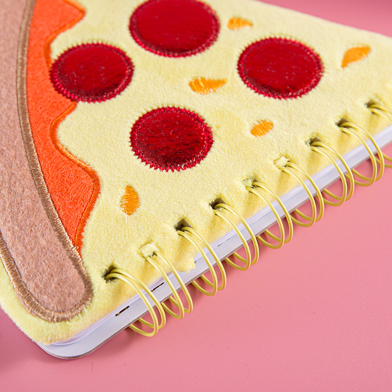 Mini Plush Pizza Shape Tear-Off Notepad