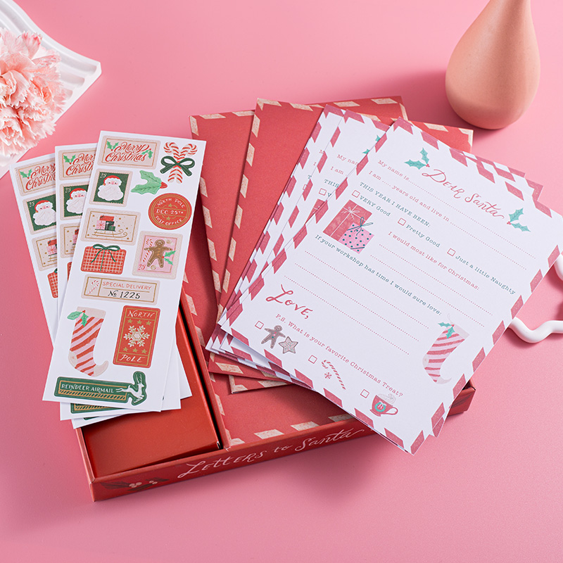 Kit Christmas Letter To Santa Writing Set