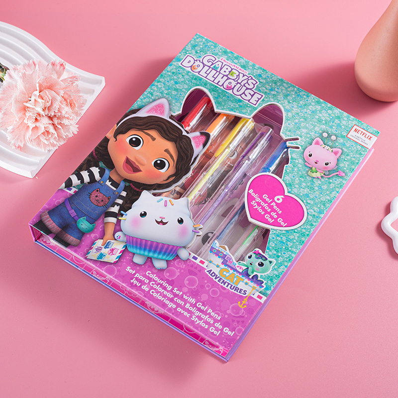 Coloring Set with 6 Gel Pens
