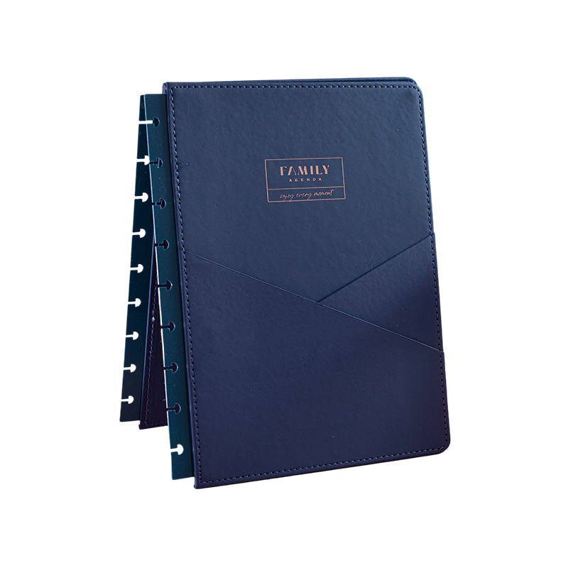 Textured Faux Leather Snap-In Planner Cover